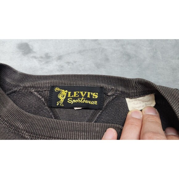 Levi's Vintage Clothing LVC 1950s XS 100% Cotton Brown Sportswear Sweatshirt - Picture 3 of 9
